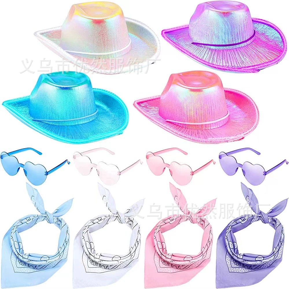 Fuchsia denim glasses, set, Amazon, 3 piece set
