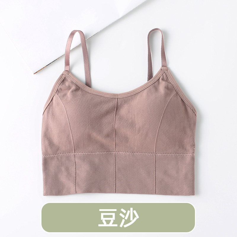 646 celebridad de internet popular grande U belleza espalda camisola almohadilla en el pecho de las mujeres anti-exposición desgaste exterior sujetador tubo superior mujeres