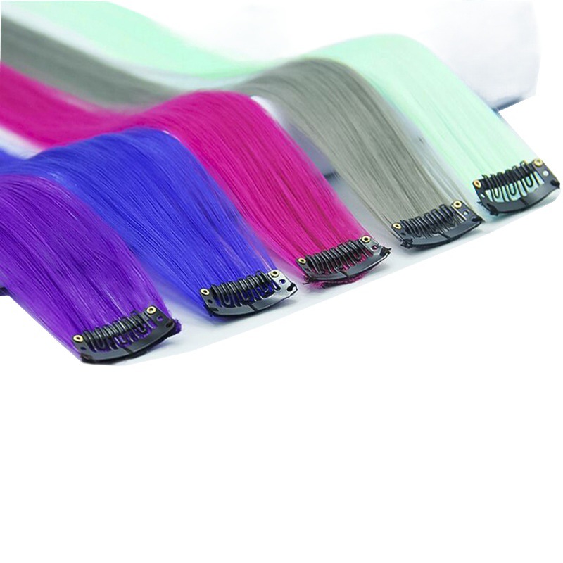 Wig Hair Tips Color Hair Tips Straight Hair Tips Color Hair Tips Simulation High Temperature Silk Curly Hair Tips Ladies Length