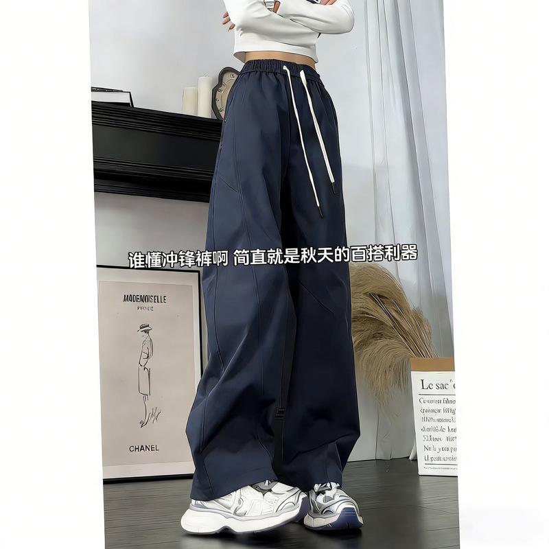 Trendy Cleanfit American-Style Loose-Fitting Large-Size Fleece-Lined Work Pants Casual Fleece Pants for Men