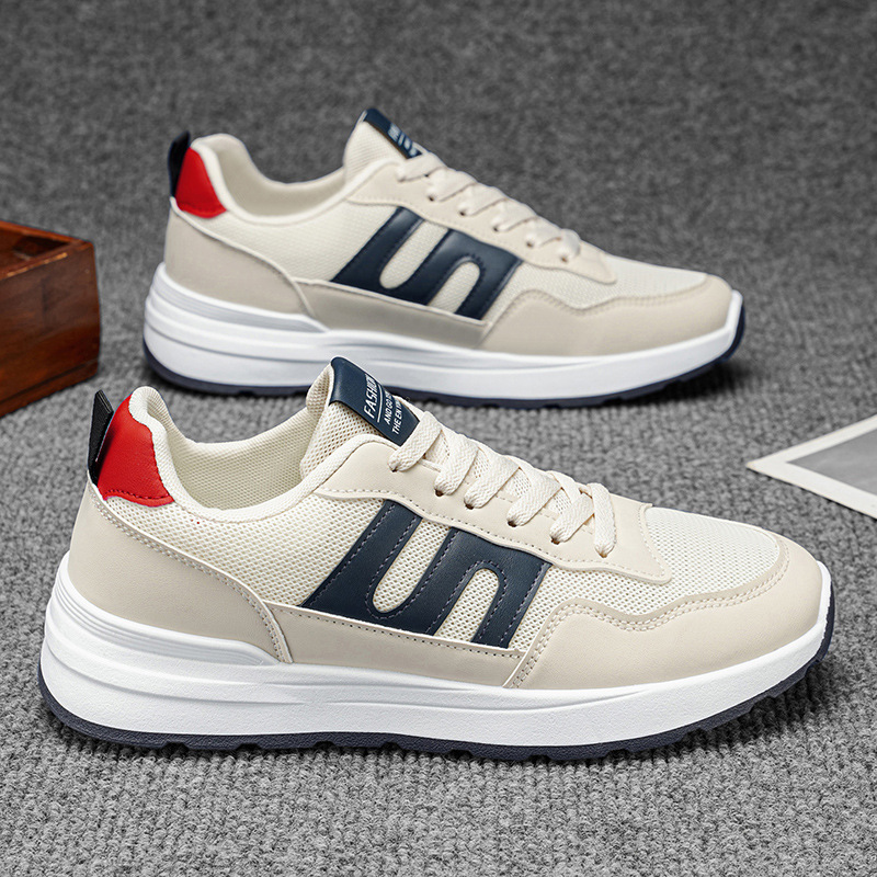 2026 nuevos zapatos de hombre de verano mesh transpirable versátil zapatos deportivos casuales para hombre correr zapatos de suela gruesa para estudiantes