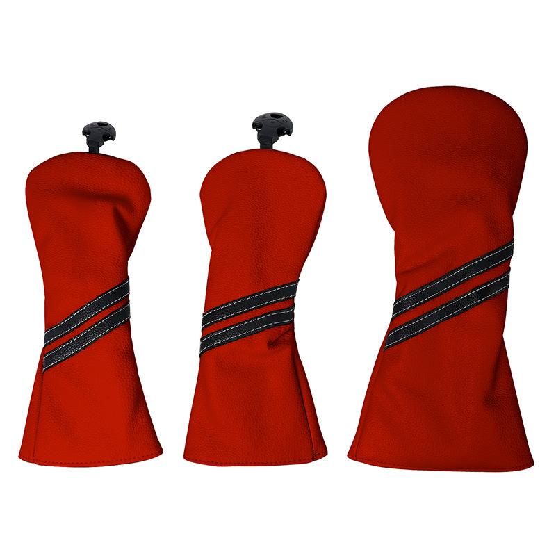 Nuevo Golf Club cubierta de rayas verticales Golf poste de madera cubierta pu cubierta de tapa de golf impermeable al por mayor