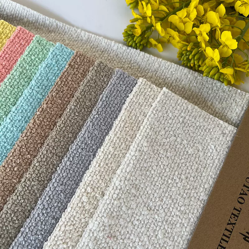 F300新品圈圈纱布料沙发面料懒人沙发矮凳布