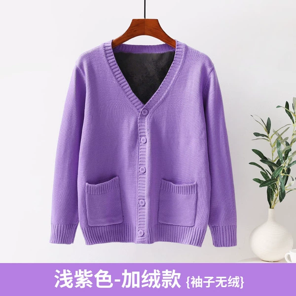 Purple fleece pleated skirt