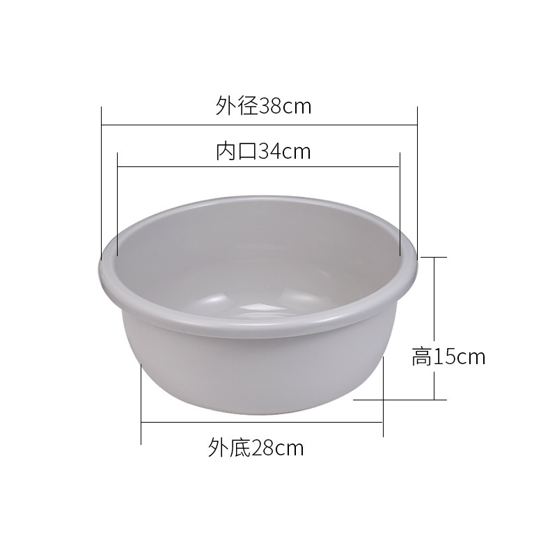 lavabo doméstico grande profundizar gran lavabo redondo bebé lavabo infantil lavabo de plástico grueso duradero