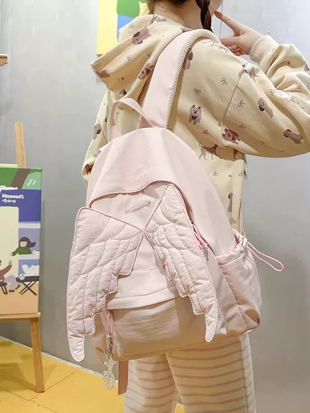 Japanese-Style Personalized Design School Bag for Middle and High School Students, Smiggle Backpack for Boys and Girls, Ultra-Light Weight-Reducing Backpack
