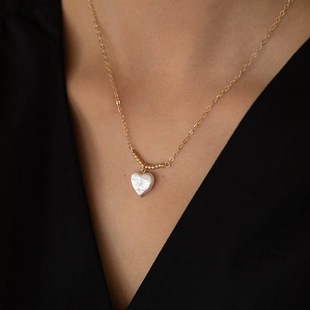 European and American fashion natural love baroque pearl necklace temperament niche all-match clavicle chain female elegant girl