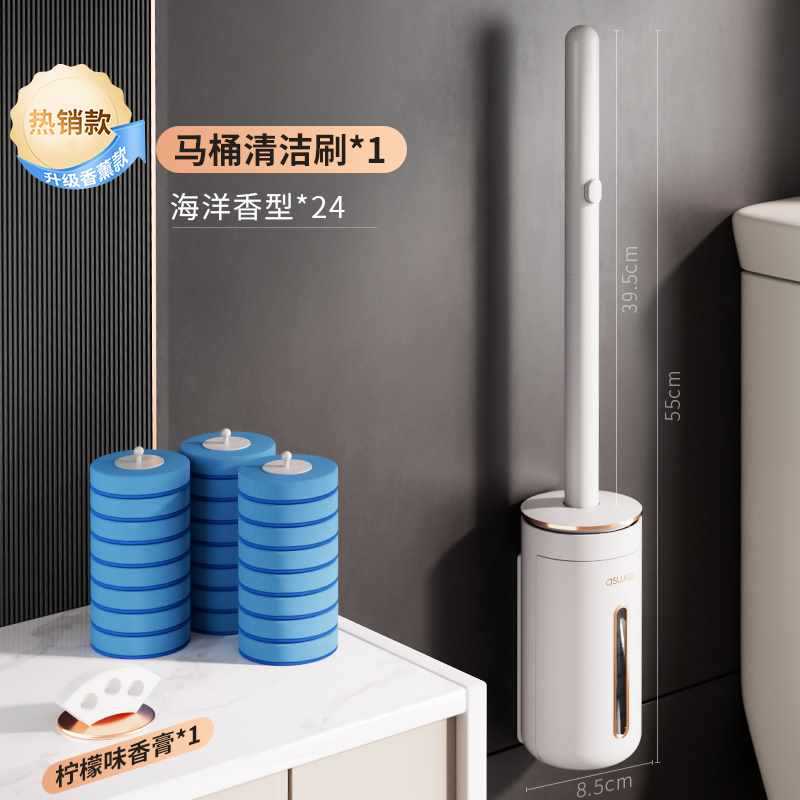 Esquina muerta doméstica sin limpieza colgada en la pared cepillo de lavado de inodoro cabeza de cepillo nuevo 2023 cepillo de inodoro desechable conveniente reemplazo