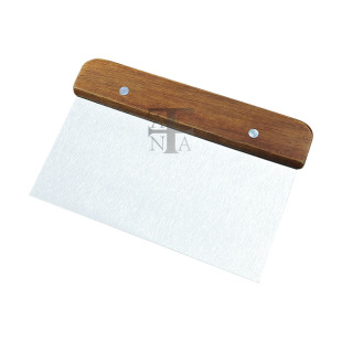 Wood handle flour sausage powder scraper dough cutter dough iron plate barbecue scraper cream spatula kitchen baking tools