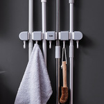 拖把壁挂夹扫把拖布挂钩免打孔功能卫生间收纳神器墙上置物架卡扣