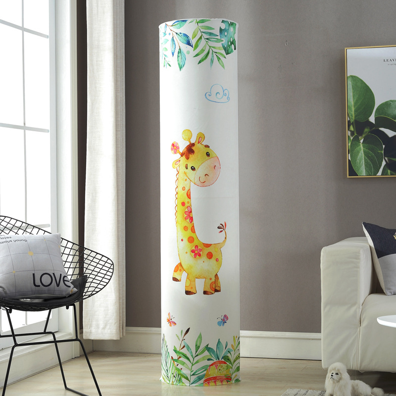 Cubierta de aire acondicionado gabinete redondo cilíndrico Gree sala de estar Midea Haier gabinete buey vertical aire acondicionado cubierta de polvo