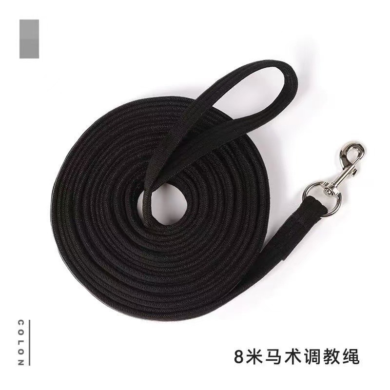 Dekanon horse harness, horse reins, long rope for training horses, horse training rope, loop rope, pet leash, extended length