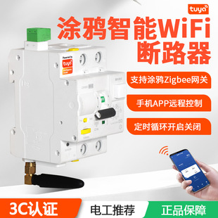 Smart Air Switch Circuit Breaker with Wifi Remote Control, Leakage Protection, Tuya Home Miniature Anti-Leakage
