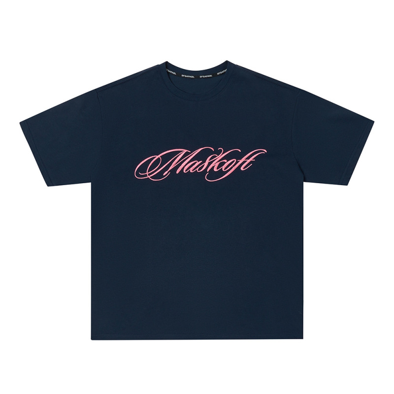アメリカンナショナルトレンド2025夏新作半袖Tシャツレディースレトロプリントラウンドネックルーズスリムカップルボトリングシャツ|undefined