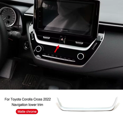 Special for 2022 Corolla Sharp Cross Navigation Lower Trim Modification Accessories Electroplating/Carbon Fiber Pattern (Other Car Modifications) - 22-corolla-sharp-navigation-lower-trim-strip-electroplating