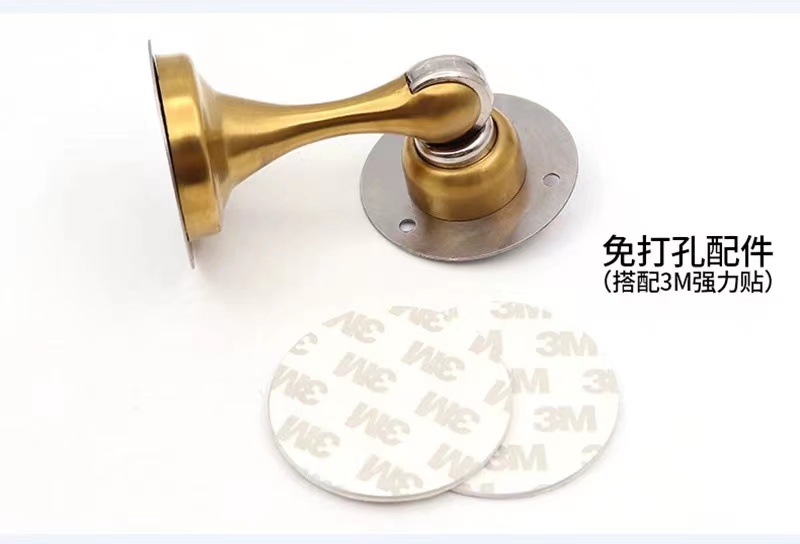 门吸家用木门不锈钢免打孔门吸加厚静音门挡器跨境热卖五金门阻-阿里巴巴