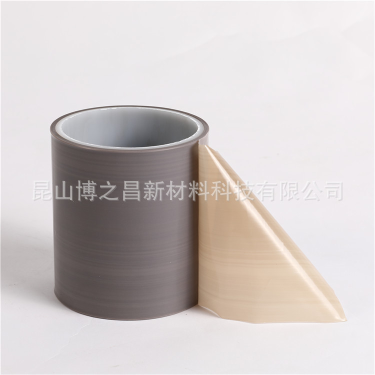 白色 灰色铁氟龙纯膜胶带 PTFE薄膜胶带  耐高温300度薄膜胶带