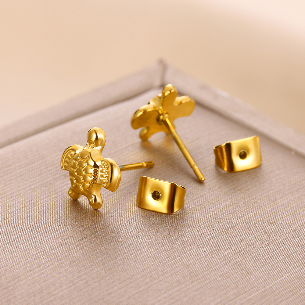 5g Weight 0.03µm-0.05µm Gold Plating Thickness PVD Coated Gold Plating Process 304 Stainless Steel Ear Needle Material 18K Real Gold Plated Plating Material Pearl Inlay Material Ear Studs Classification 18K Gold Plating Color 1 Pair Quantity Daily Occasion 304 Stainless Steel Material Tortoise, Hippocampus, Shell Pattern Women's Gender Simple Style Style Waterproof Non Tarnish, Inlay Craft PVD Coated Real Gold Plated 18K Gold Tortoise Hippocampus Shell 304 Stainless Steel Simple Style Waterproof Non Tarnish Ear Studs 6