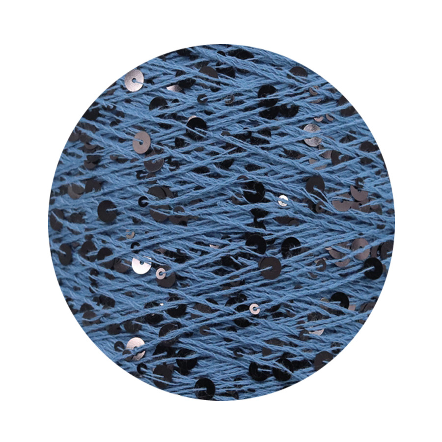 50g algodón lentejuelas hilo 3mm + 6mm peinado tamaño de lujo lentejuelas mano hilo tejer precio al por mayor