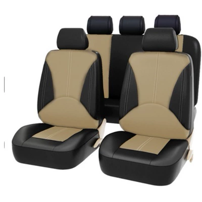 Seat Cover, Spliced Leather Pu Universal seat cover