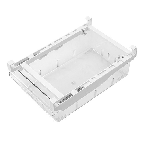 Refrigerator storage box, drawer-style transparent partition egg tray, rectangular fruit preservation cooling storage box without lid