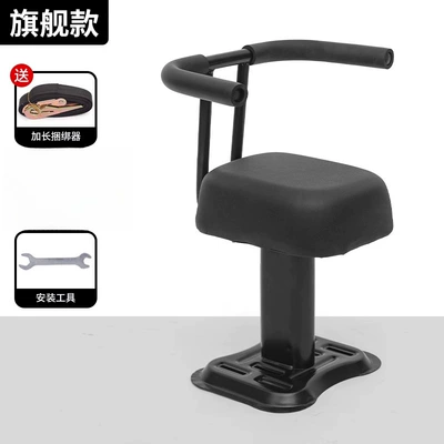 Child Safety Baby Seat Niu | Electric car child seat - thickened-big-hummer-black-single-seat-horn-armrests