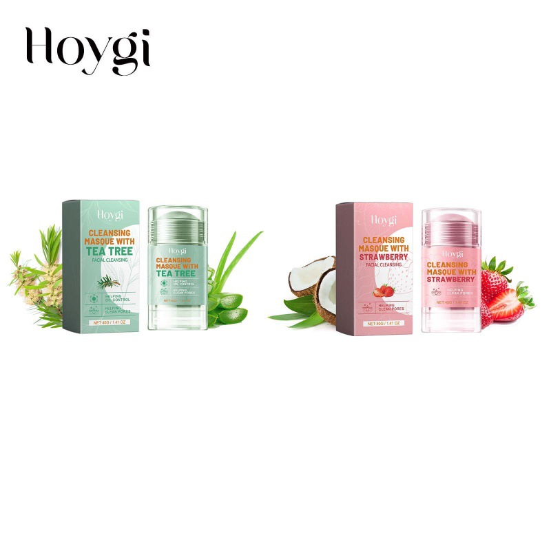 HOYGI 草莓粘土面膜棒 温雅净洁顺滑水润通透细腻清新润泽泥膜棒