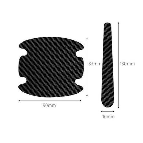Universal Car Carbon Fiber Texture Door Molding Guard Tape Paint Scratch Protection Anti-Collision Strip Decorative Sticker