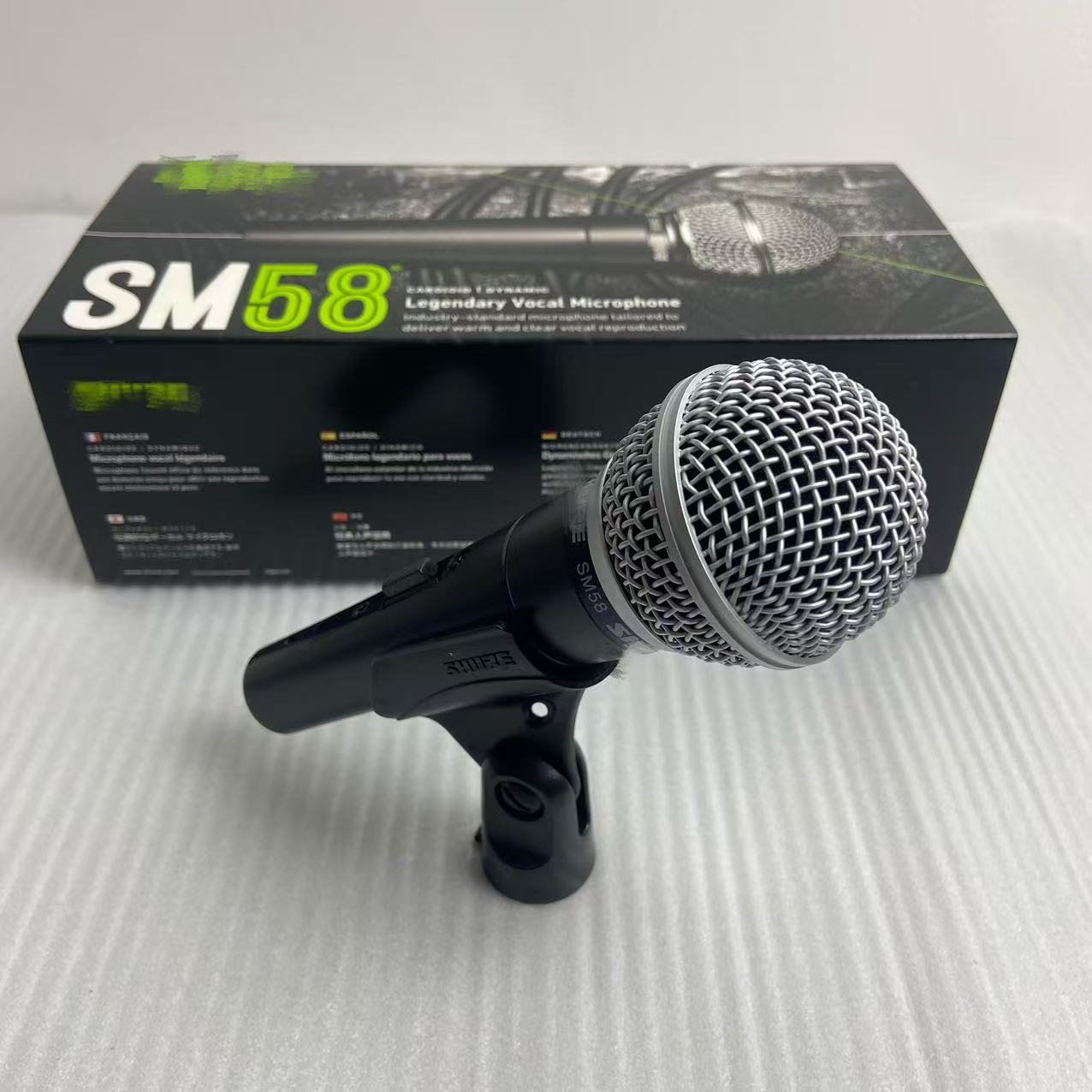 Micrófono con cable móvil SM58S de alta calidad transfronterizo con interruptor de rendimiento, grabación en vivo en el escenario, micrófono al aire libre