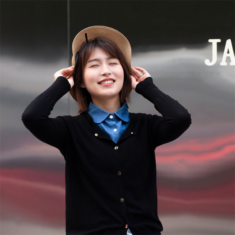 Denim retro todo fósforo cuello puntiagudo cuello alto cuello de muñeca cuello falso cuello clásico unisex camisa cuello falso al por mayor