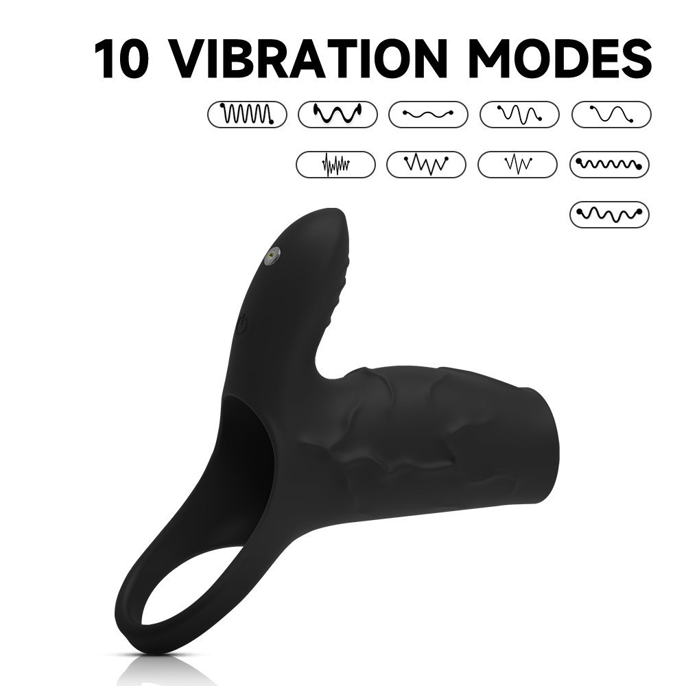 Anello vibrante Wolf Warrior per uomini anti-eiaculazione, per esercizi di ritenzione dello sperma, molto venduto, per coppie reciproche_voghion.com