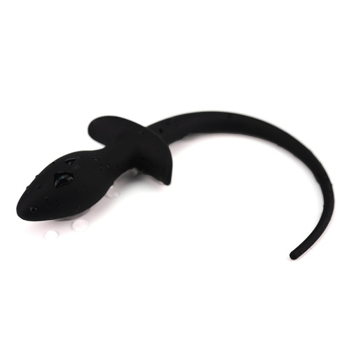 Sexual toys: SM silicone rear anal plug, dog-tail plug, flirtatious pig-tail, couple's sex toy—dropshipping available.