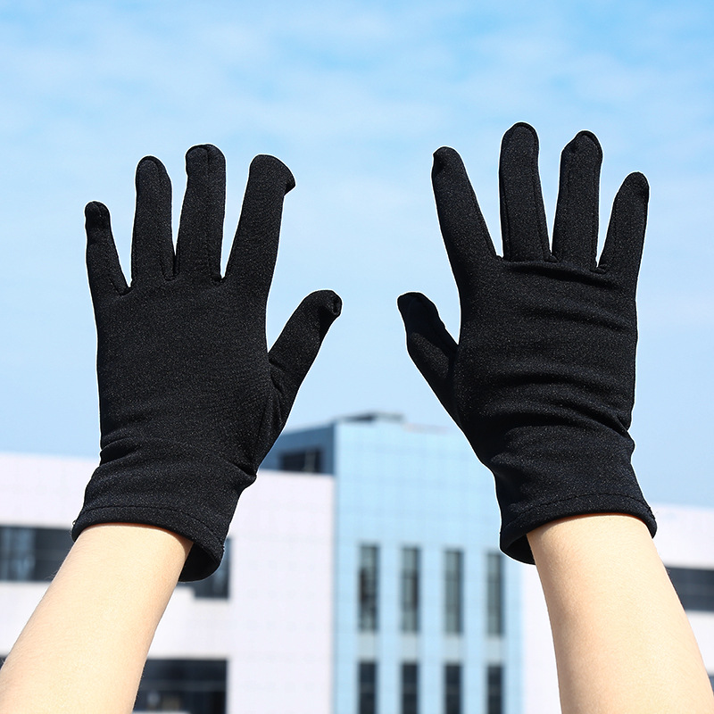 Xingyu Show Autumn and Winter Men's Brushed Gloves Milk Silk Brushed Cycling Gloves Formal White Gloves for Men