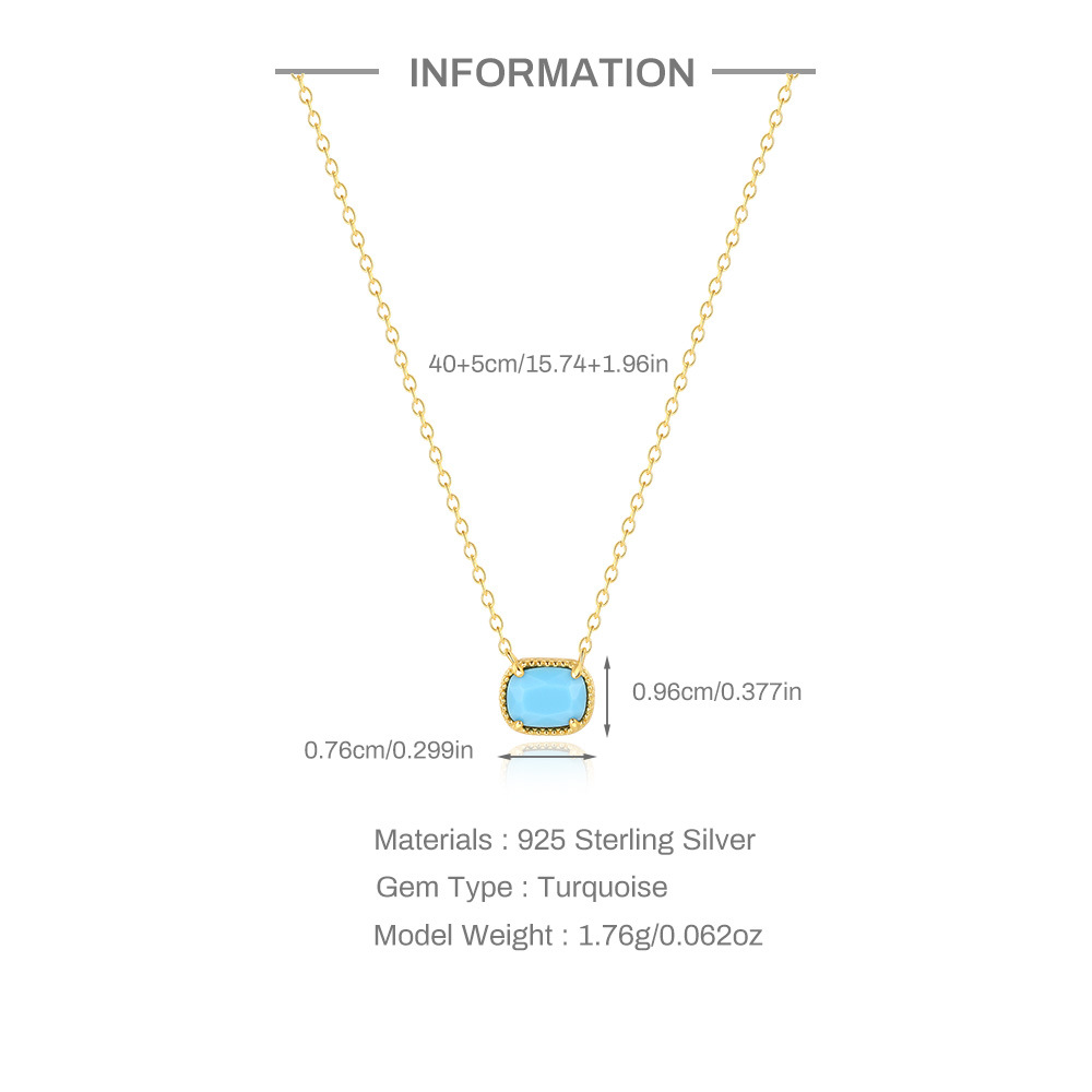 2g Weight 925 Sterling Silver Pendant Material 925 Sterling Silver Geometric 925 Sterling Silver Cable Chain Pendant Necklace
