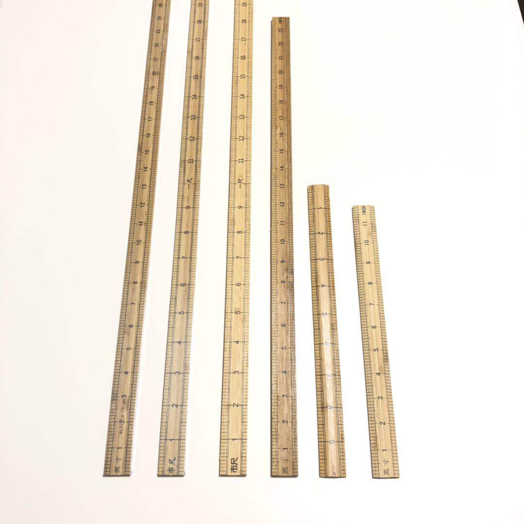 Wholesale bamboo ruler, tailor's measuring tape, cloth cutting ruler, three-foot ruler, inch ruler, straight ruler, centimeter ruler, wooden ruler, long ruler
