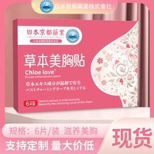 草本美胸贴丰乳贴日本京都药业女性艾草温灸贴艾草美胸贴现货代发