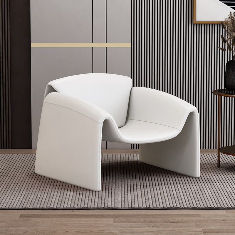 Кресло-диван Zuozuo Sofa молочная кожа