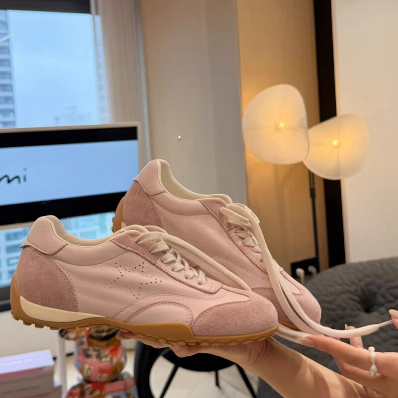 Sheepskin Version~Retro Star German Training Shoes for Women, New Spring 2026 Thick-Soled Lightweight Casual Sports Sneakers