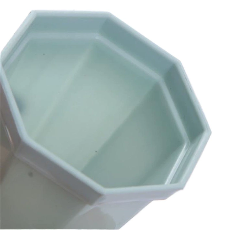 7cm утолщенный восьмиугольный горшок пластиковый цветочный горшок белый имитационный фарфор