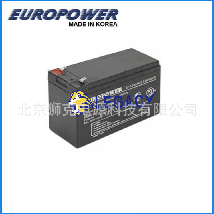 EUROPOWER蓄电池EH7-12（罗马尼亚）EP7.2-12备用储能电池