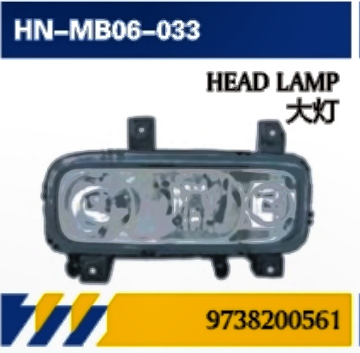 Para camiones Mercedes-Benz ATEGO faro / luz de dirección / campana de luz / parachoques / manija de puerta / espejo retrovisor