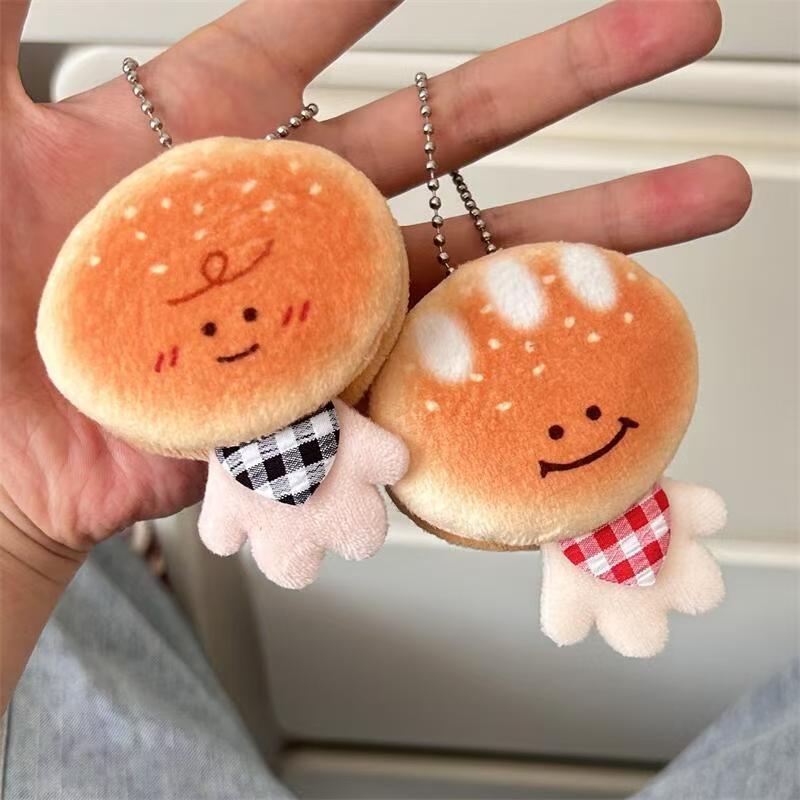 かわいい食べ物おもちゃよだれかけベビーペンダントソフトかわいいシミュレーションブレッドトーストキーチェーンカップル親友ギフトアクセサリー|undefined