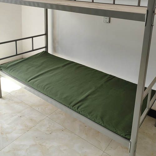 Wholesale Hard Hot Melt Moistureproof 01 Cotton Pads Single Student Mattress Hard Cotton Mattress Canvas Green Dormitory Mattress