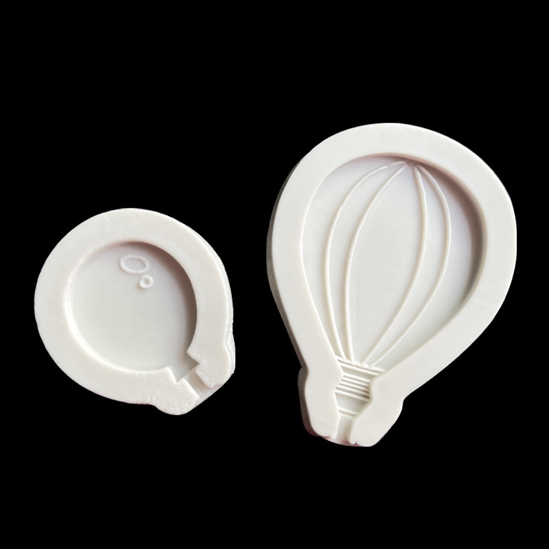 Nube globo de aire caliente Tarjeta de inserción molde de silicona decoración para hornear creativa Fondant molde de chocolate en stock al por mayor
