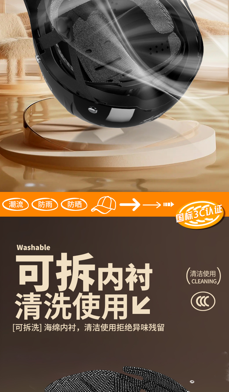 Baseball Helmet Electric Motorcycle Helmet Men Women Summer