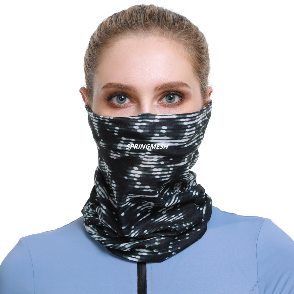 Outdoor sun protection and UV protection face mask for men and women, breathable neck protector, cycling neck gaiter, seamless magic headscarf