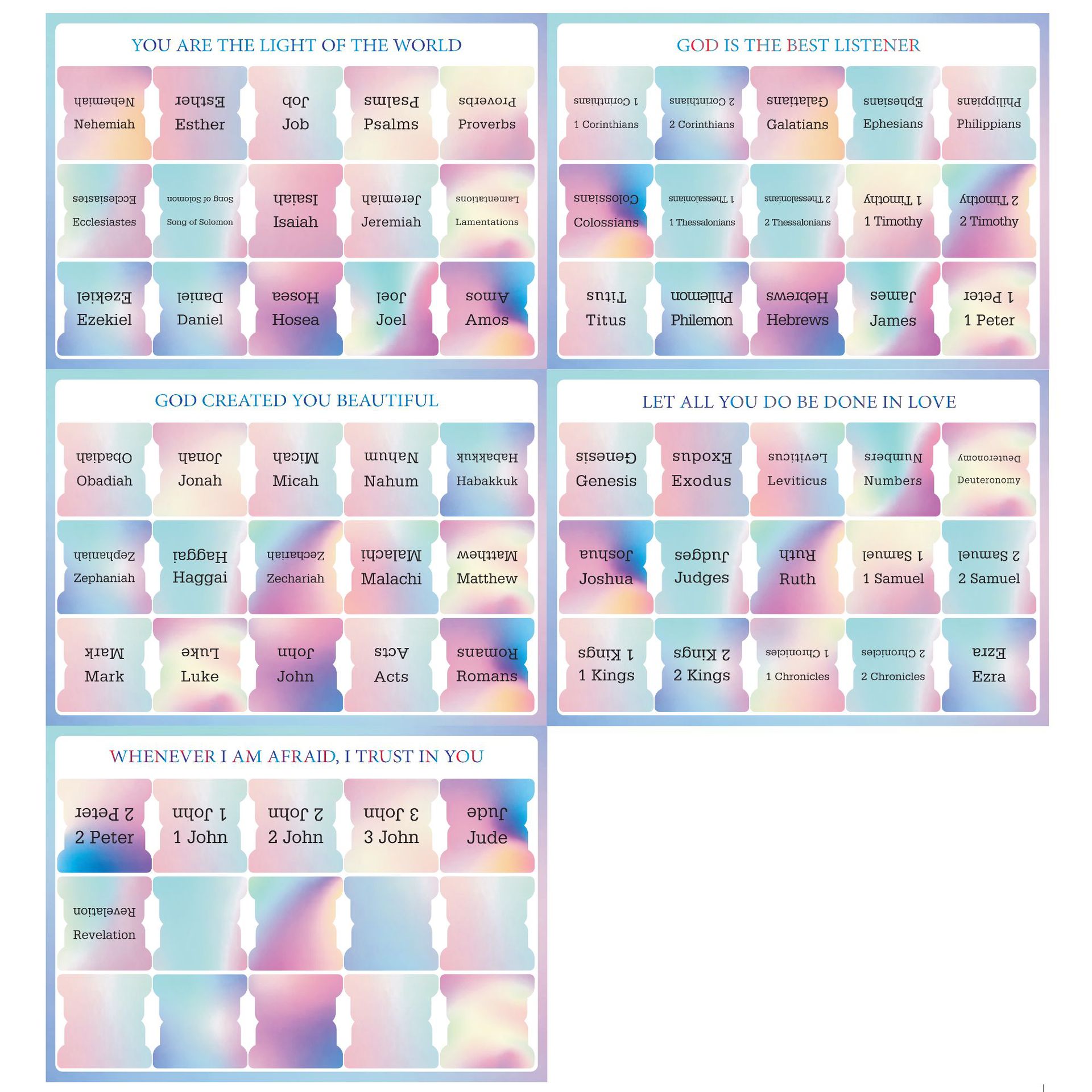 레인보우 스타일 5종 세트