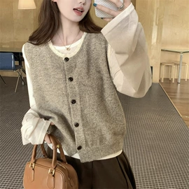 女式针织衫;时尚休闲套装;毛衣