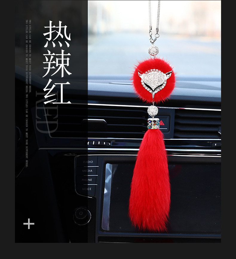Car Hanging Ornament Goddess Style with Diamonds, New Trendy High-End Creative Car Pendant Handmade Interior Decoration for Women