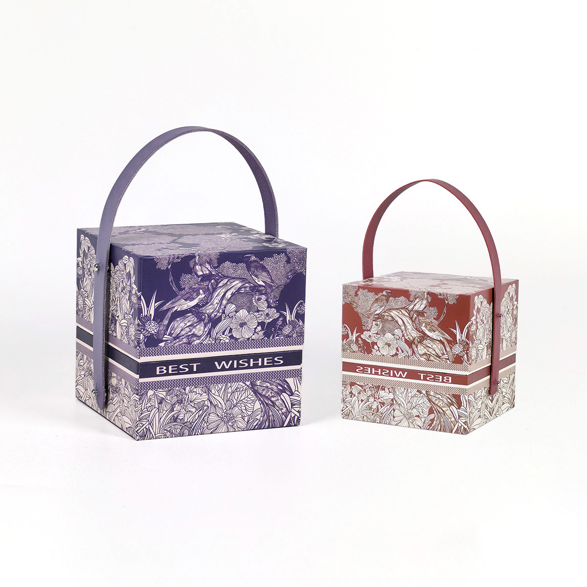 天地盖喜相逢喜庆喜糖高级感蓝色伴手礼盒节日包装小号大容量空盒